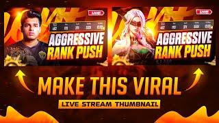 Make This Viral  Live Stream Thumbnail for (Bgmi / PUBG) | Live Stream Bgmi Thumbnail Tutorial