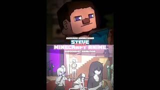 Steve vs Minecraft Anime #shorts #minecraftanime #avocadoanimation #minecraftanimation #vsedit