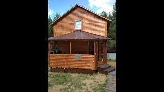 Каркасный дачный дом 6х6 м . Проект дома 6х6 м