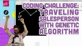 Coding Challenge #35.4: Traveling Salesperson with Genetic Algorithm