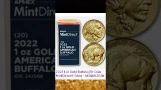 2022 1 oz Gold Buffalo 20 Coin MintDirect® Tube   SKU#242068