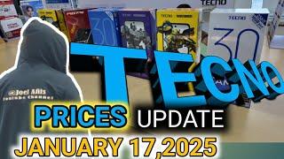 TECNO PRICES UPDATE SPARK30,30C,GO1,20PRO5G,CAMON 30 SERIES,POVA5PRO5G,PHANTOMVFLIP2