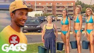 Bikini Car Wash Prank