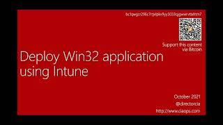 Deploy Win32 application using Intune