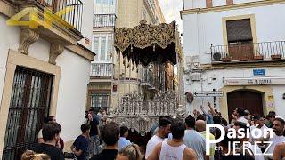 Prueba del Soberano Poder con el palio de la Milagrosa por calle Tornería - Jerez 2024