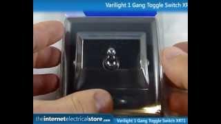 Varilight 1 Gang Pewter Toggle Designer Metal Light Switch (XRT1)