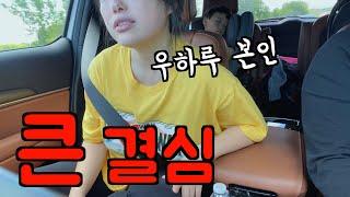 미국 브이로그  (큰 결심) 우하루 본인 세미등판 (유튜브 최초) ‼️ 어제오늘 장거리 이유, 뒷마당 철판 설치, 첫 무알콜 맥주, 장보기, 철판 요리 l 미국 일상