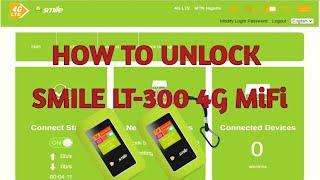 How To Unlock Smile LT-300 4G MiFi (Permanent Unlock)