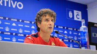 Rueda de prensa de Imanol Idiakez tras el RC Deportivo 0-2 Burgos CF