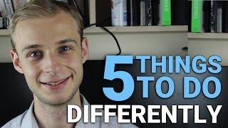 5 Things I'll Do Differently Next Year | PostGradMedic