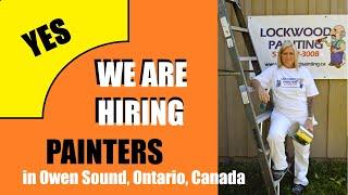 LOCKWOOD PAINTING - WE ARE HIRING.