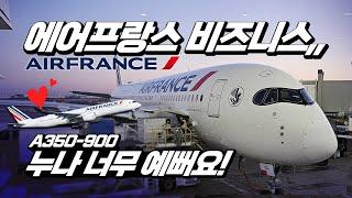 에어프랑스 A350-900 뉴 비즈니스 !! 완전신상, 쌔삥, 뉴뉴뉴!! 시카고-파리 탑승기