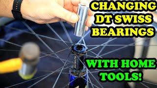 DIY CHANGE DT SWISS BEARINGS IN A FRONT HUB WITH HOME TOOLS