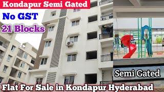 No GST Flat For Sale in Kondapur Hyderabad | Flat For Sale in Kondapur Hyderabad | #kondapur #3bhk