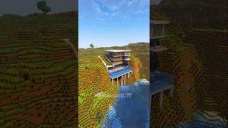 Minecraft: Simple Modern Mansion! 01 | Timelapse | #minecraft #building #tutorial #shorts