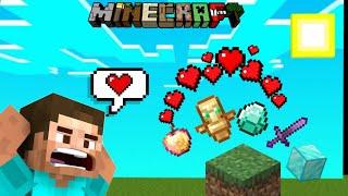 Minecraft But Dirt Gives Op Items #1 #minecraft #viralvideo #with Mr. emerald #gaming