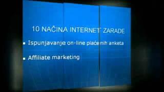 INTERNET ZARADA -- 10 NAČINA KAKO ZARADITI