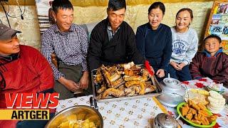 Huge Yak Meat Feast! A Day with a Yak Herder Family in Mongolia! | Views