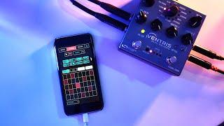 DAWLESS (?) Ambient Jam with Iphone and Guitar Pedal (Koala Sampler & Ventris Dual Reverb)