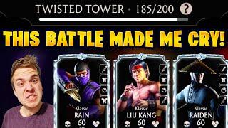 MK Mobile. Battle 185 in Fatal Twisted Tower Made Me CRY!