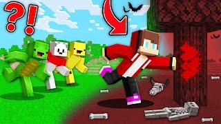 JJ Speedrunner Have DEADLY TOUCH vs Hunters : JJ vs Mikey and Banana Kid in Minecraft Maizen!