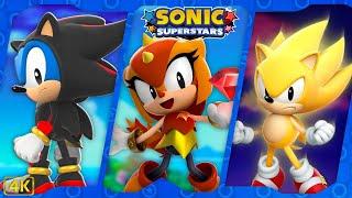 Sonic Superstars ⁴ᴷ Full Playthrough 100% (Story Mode, Trip's Story, & Last Story) Shadow Sonic