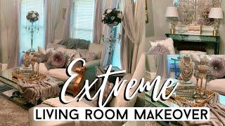 DIY LIVING ROOM MAKEOVER On A Budget | Before + After Transformation