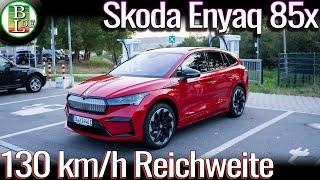 Skoda Enyaq 85x Allrad (Neuer Motor) - 130 km/h Reichweite 100-7%