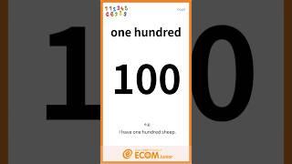 100までの大きな数字を英語で- 音とイメージで覚えるフラッシュカード。#小学校英単語700 #語彙　#知育 #右脳教育