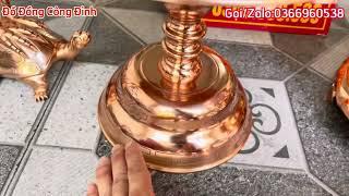 HOÀN THIỆN BỘ ĐỈNH ĐỒNG ĐỎ CHO BÁC DƯƠNG Ở HOÀI ĐỨC HÀ NỘI|ĐỒ ĐỒNG CÔNG ĐỈNH