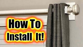 Install Long Curtains just kissing the floor