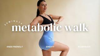 30 MIN METABOLIC WALKING EXERCISE FOR WEIGHT LOSS- No Repeats | Walk at Home | Fat Burning