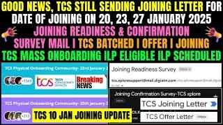 TCS Remaining Mass Onboarding in Jan 2025 | 2,489+ STUDENTS GOT JL & DOJ ON 16, 20, 23 & 27 JAN 2025