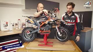 Unboxing & Instructions de montage - Pocket cross 49cc Falcon - Apollo Motors