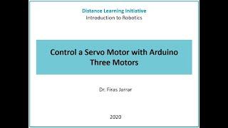 Control of Three Servo Motors using Arduino