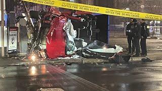 3 hurt in uptown Charlotte crash