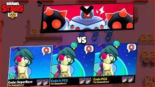 Brawl Stars Triple same Brawlers - Angelo , Thor Bibi , Mecha Colt & Leon in Boss Fight Game Mode