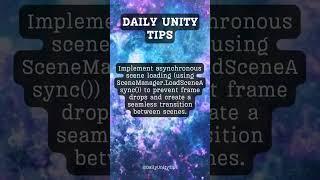 How to make scene transitions smooth in unity? #FreeTutorials#UnityTips#UnityCommunity#GameDevTips