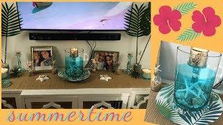 SUMMER DECORATE WITH ME | BEACH DECOR IDEAS