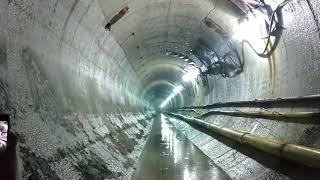 The series of shockwaves from this explosion in a tunnel