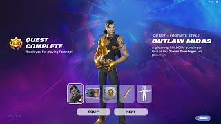 How to Unlock OUTLAW MIDAS SKIN in Fortnite! (EASY)