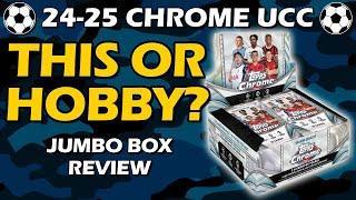 JUMBO! 2024-25 Topps Chrome UCC Jumbo Box Soccer Review