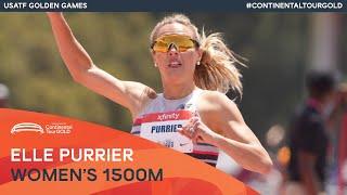 Elle Purrier breaks 4 minutes for 1500m | USATF Golden Games Continental Tour Gold