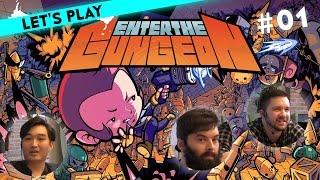 [1/3] Let's Play Enter the Gungeon mit Budi und Joe und Dave von Dodge Roll Games | 08.03.2016