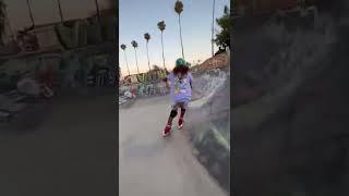 She so fast I couldn’t keep up ‍ #shorts #rollerblading