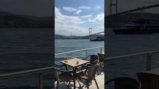 Cafe with Bosphorus view #bosphorus #cafe #turkey