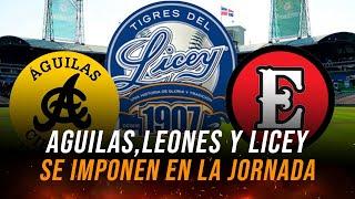 LICEY, AGUILAS Y ESCOGIDO SE IMPONEN EN LIDOM