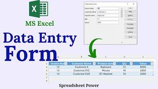 How to Enter Data Using Form in Excel