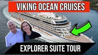 Viking Ocean Cruise Ship Tour: Explorer Suite & Penthouse Junior Suite | Viking Jupiter Stateroom