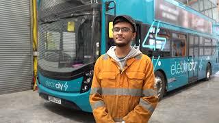 Reaseheath Bus and Coach Engineering Apprentice Hasan on his apprenticeship at First Bus